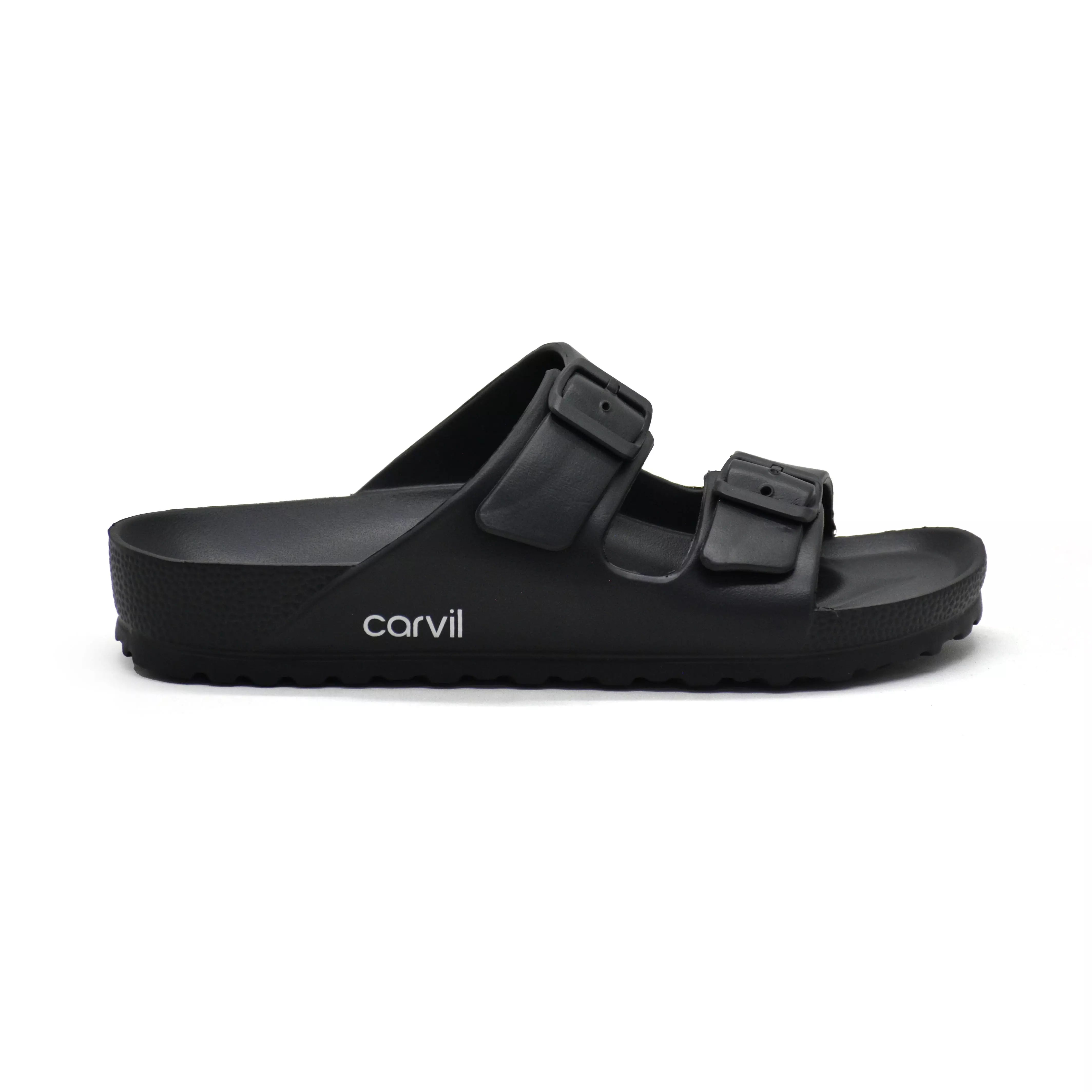 Carvil Sandal Pria Wanita Flash-02 PU Black