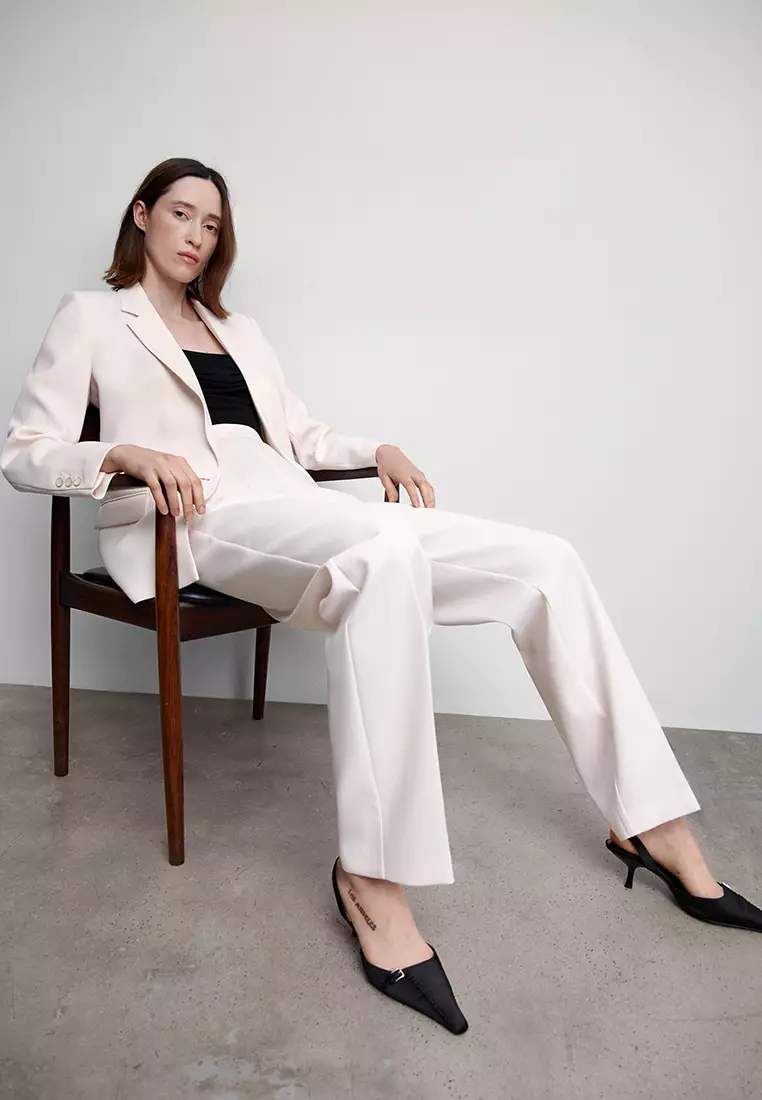 Elastic Waist Suit Trousers