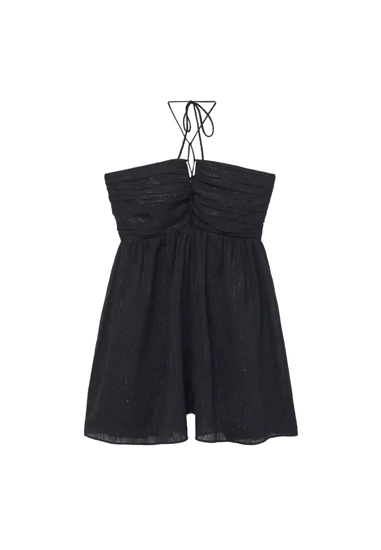 Pleated Details Romper