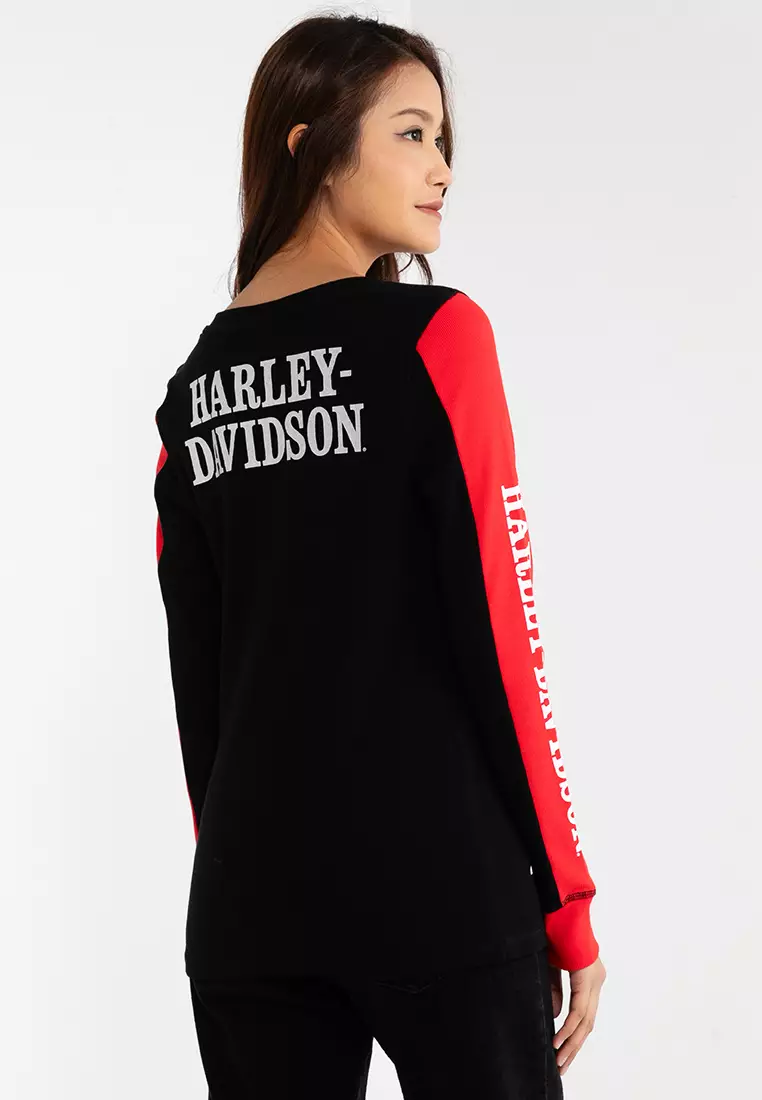 Harley-Davidson® Women's Bar & Shield Snap Front Henley