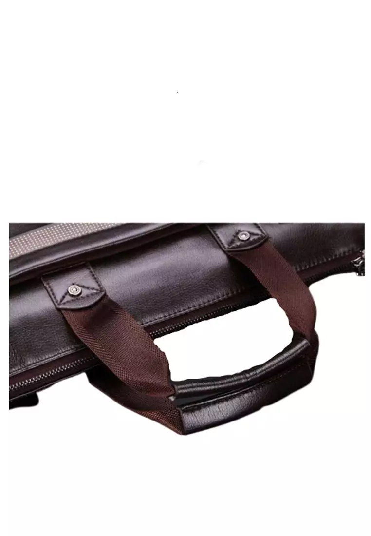 Roger Tas Kerja Sling Bag Selempang Handmade Pria Material Leather Kulit ORIGINAL - Brown