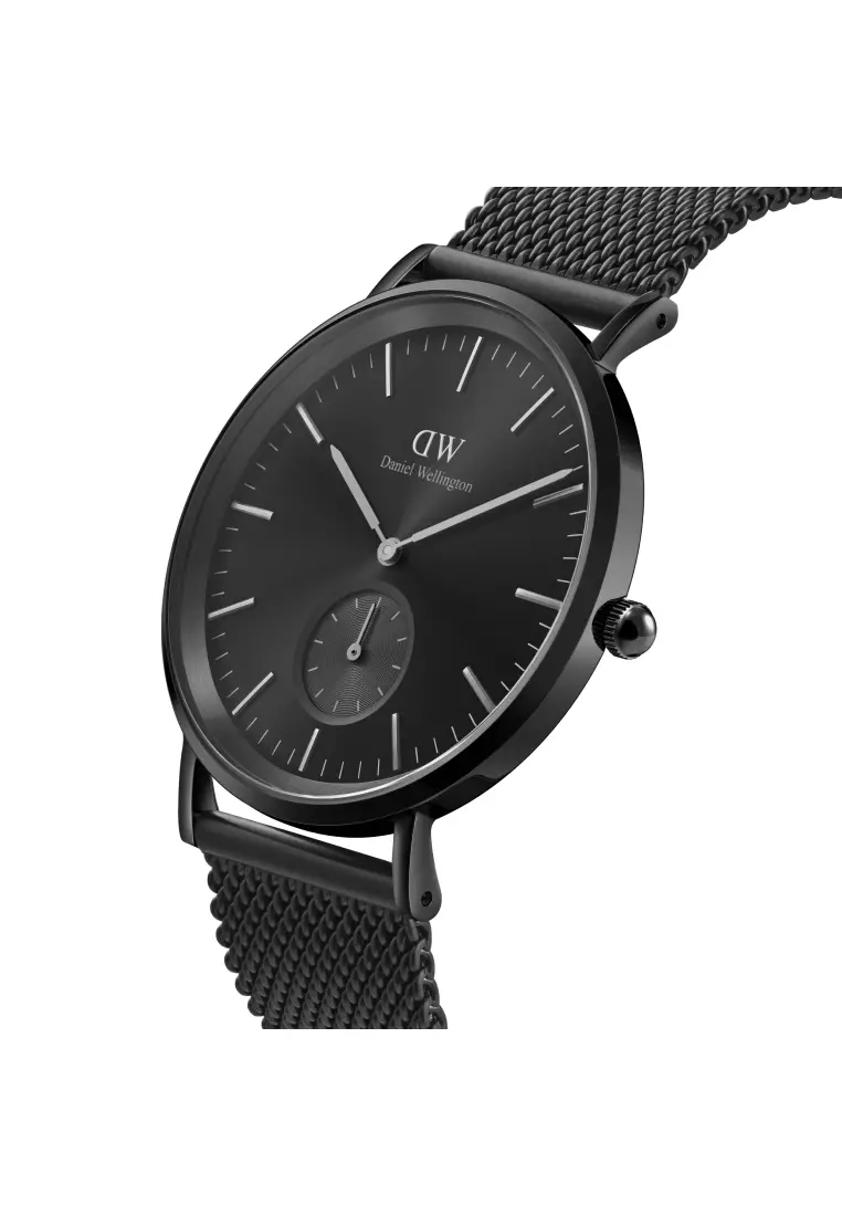 Classic Multi-Eye 40mm Ashfield Onyx Black Dial - Multi Eye Watch for men - Stainless Steel Strap Watch - Fashion Watch - DW Official - Authentic