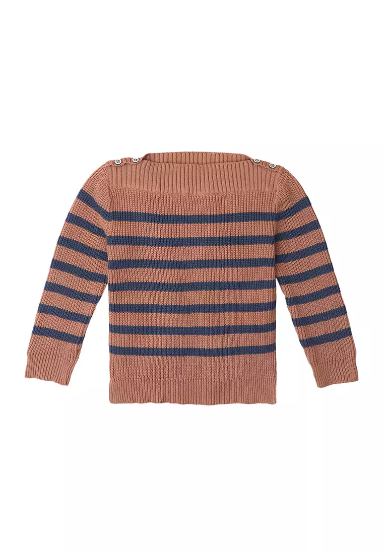 Boys Stripey Knit Pullover