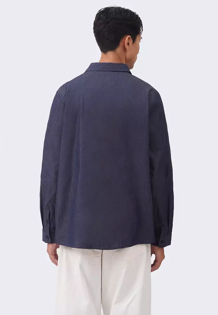 Men's Chambray Long Sleeve Shirt - The Denim Standard