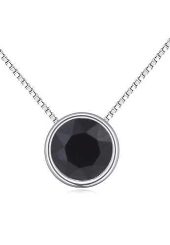 Krystal Couture black KRYSTAL COUTURE Starlight Pendant Necklace Embellished with Swarovski® crystals-White Gold/Black E46D8ACCFF8026GS_1