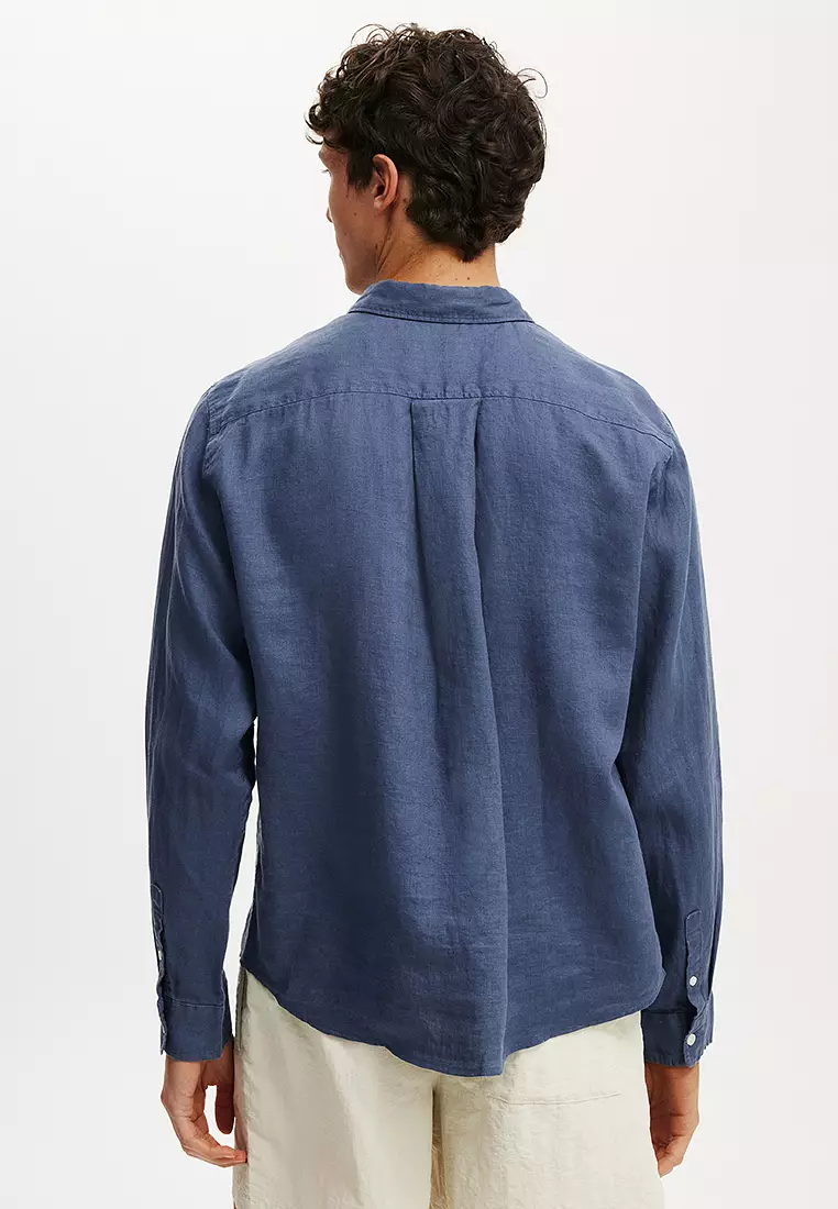 Relaxed Linen Long Sleeve Shirt