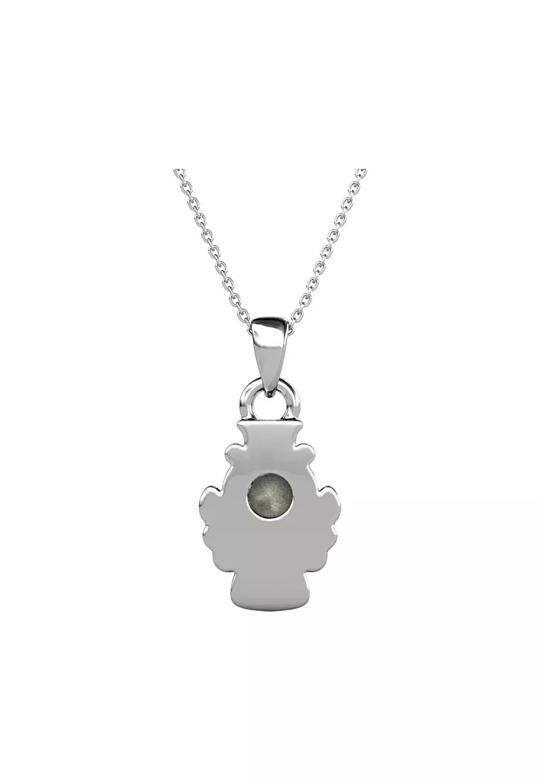 Crystal Angel Pendant WG - Kalung Crystal Swarovski by Her Jewellery
