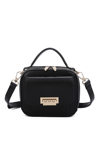 Milliot & Co. black Janine Top Handle Bag 2479AAC9F649E4GS_1