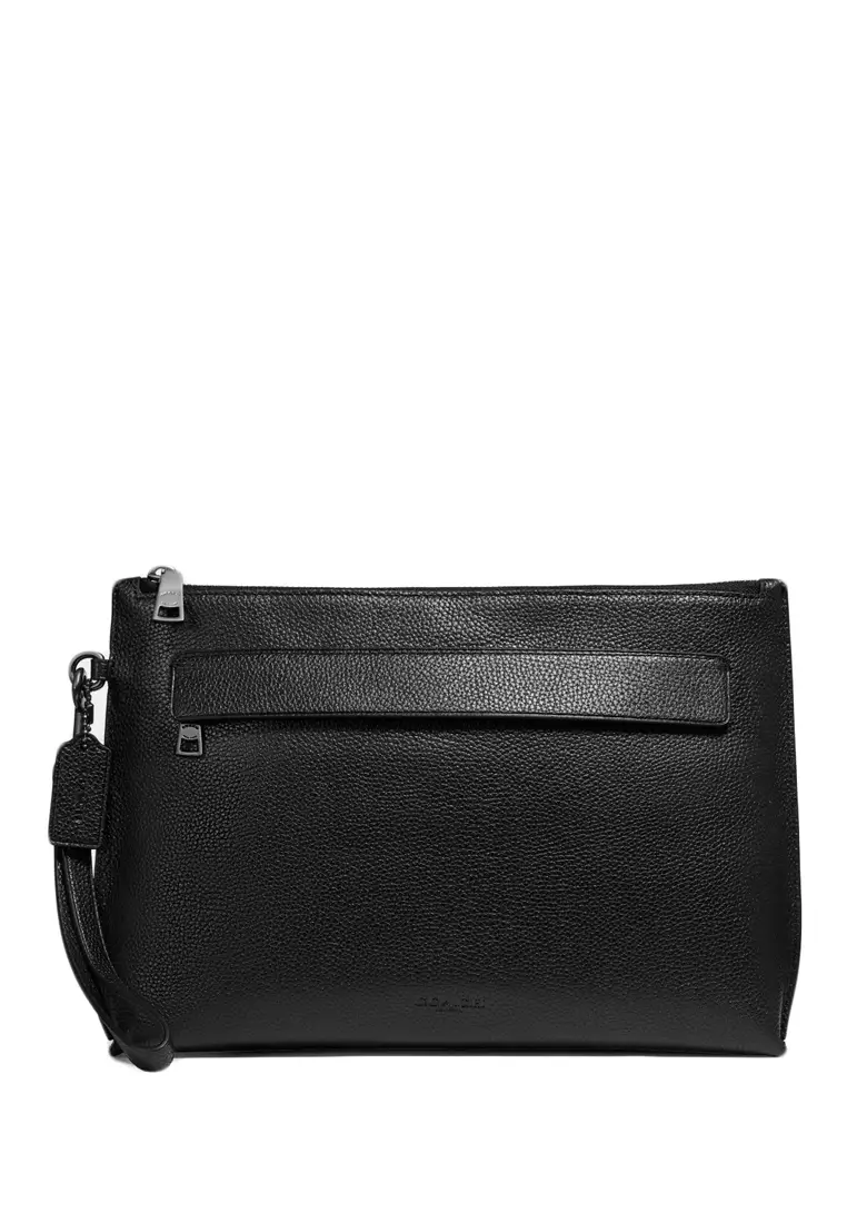 Coach Mens Carryall Pouch Black
