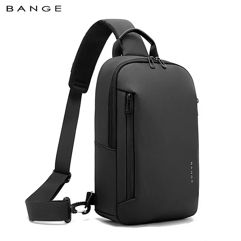 BANGE BG3077 Tas Selempang Pria Waist Bag Pria Sling Bag Pria- Black