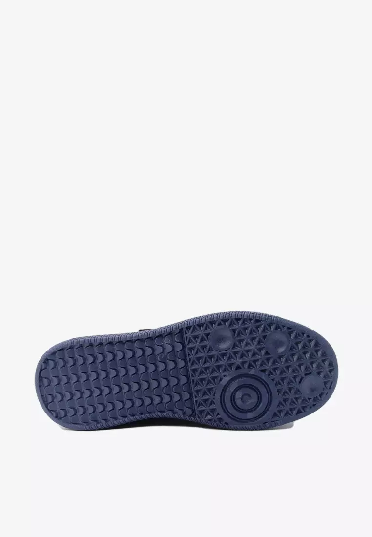 Dr Cardin The Origin: Heritage Collection Kids Laced-Up Sneaker K-RJ-100 | Denim/Faux Suede/Leather