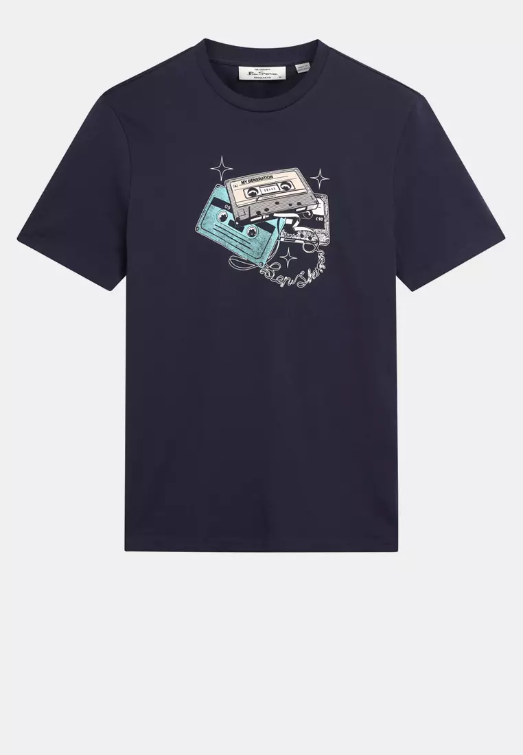 Short Sleeves Cassette Stack T-Shirt