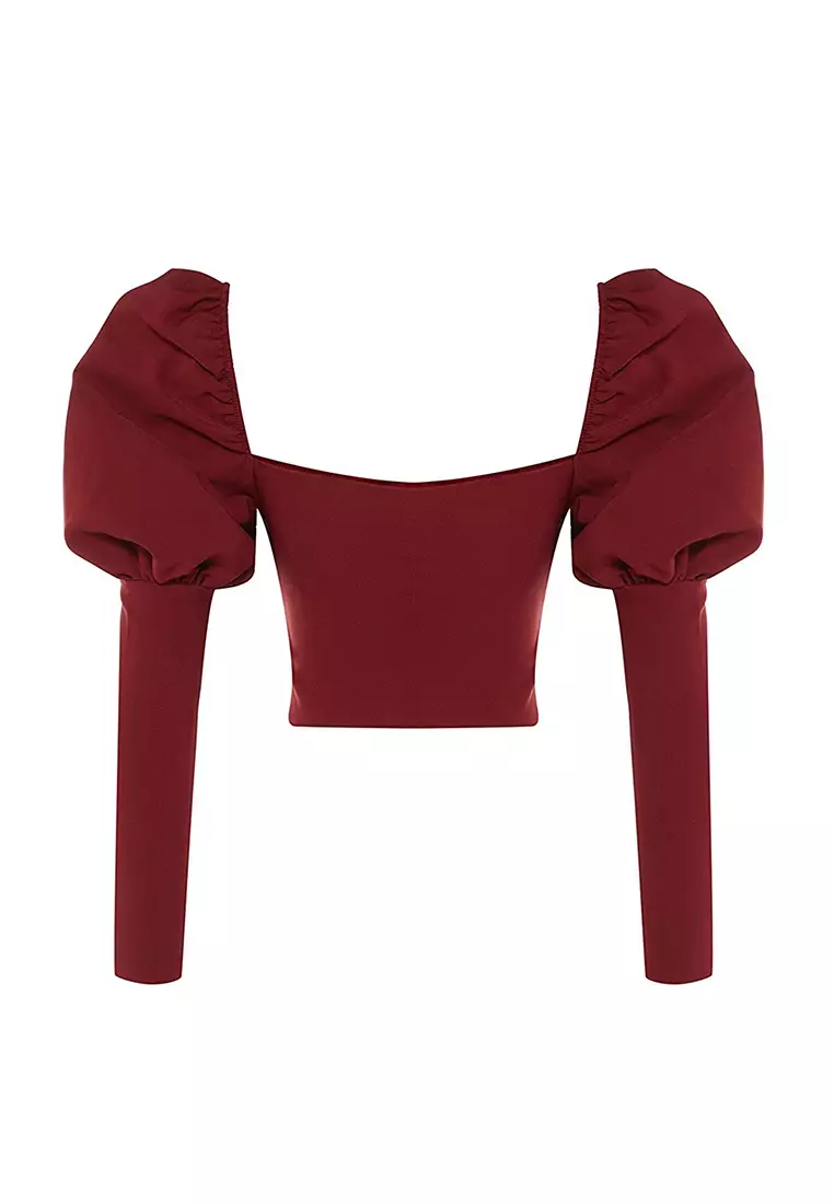 Buy Trendyol LaceUp Crop Top 2024 Online ZALORA Singapore