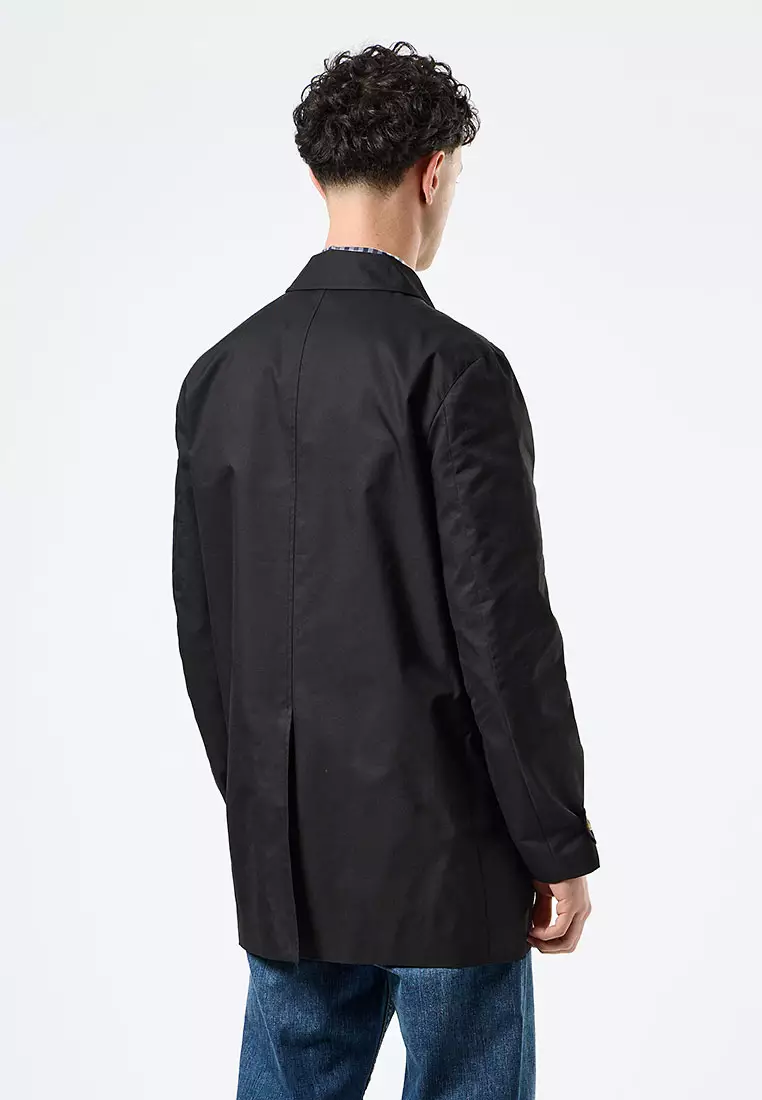 MENS BLACK WHITEHOUSE MAC WITH CHECK DETAILS