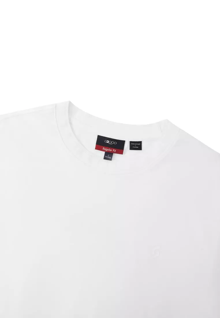 G2000 Mercerized Cotton Jersey High Crew Neck Regular Fit Tee