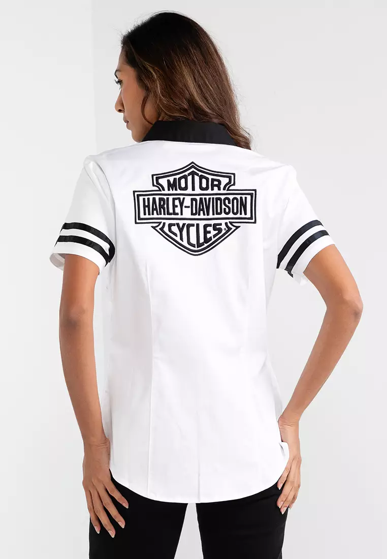 Harley-Davidson Bar & Shield Zip Front Shirt