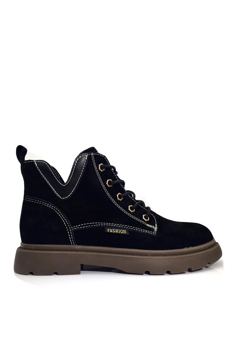VANSA Stylish Nubuck Leather Martin Boot VSW-B301