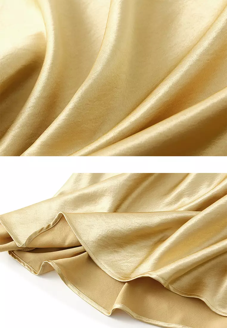 High-waisted Draped Mermaid Skirt AF-9937