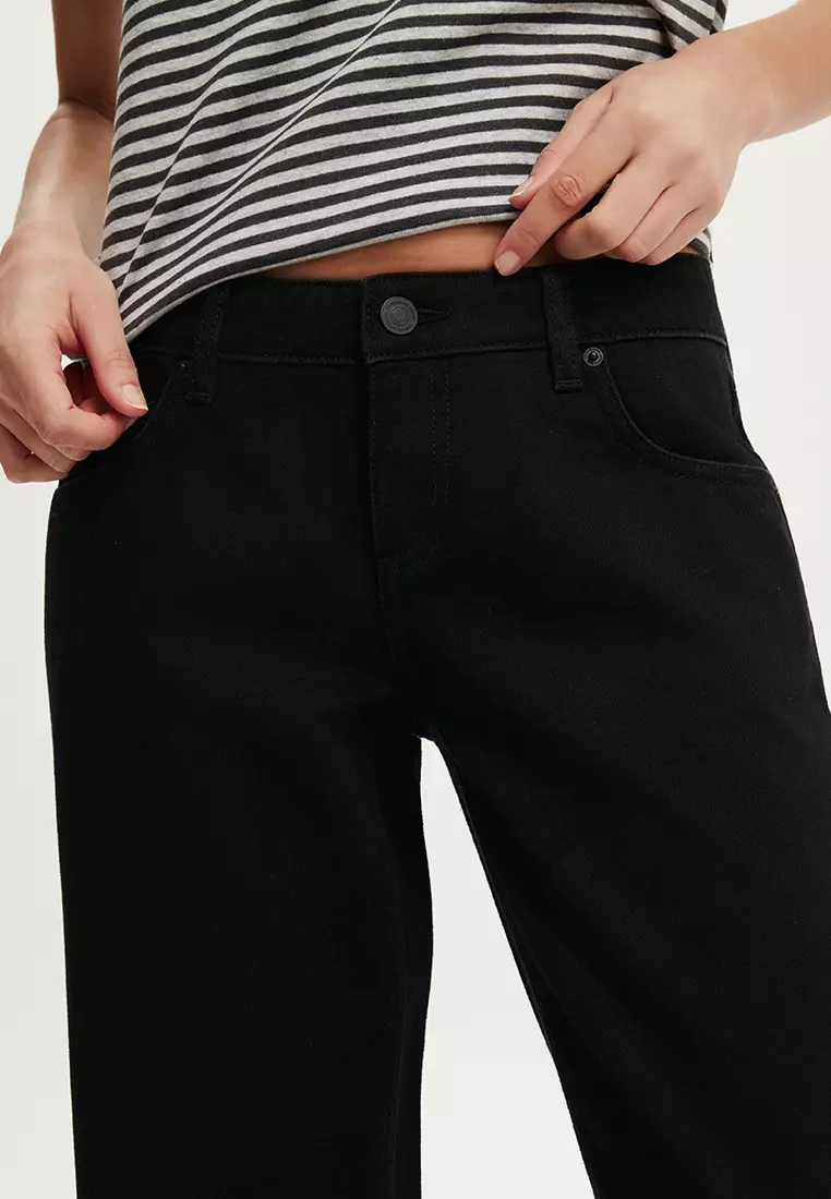 Low Rise Straight Jeans