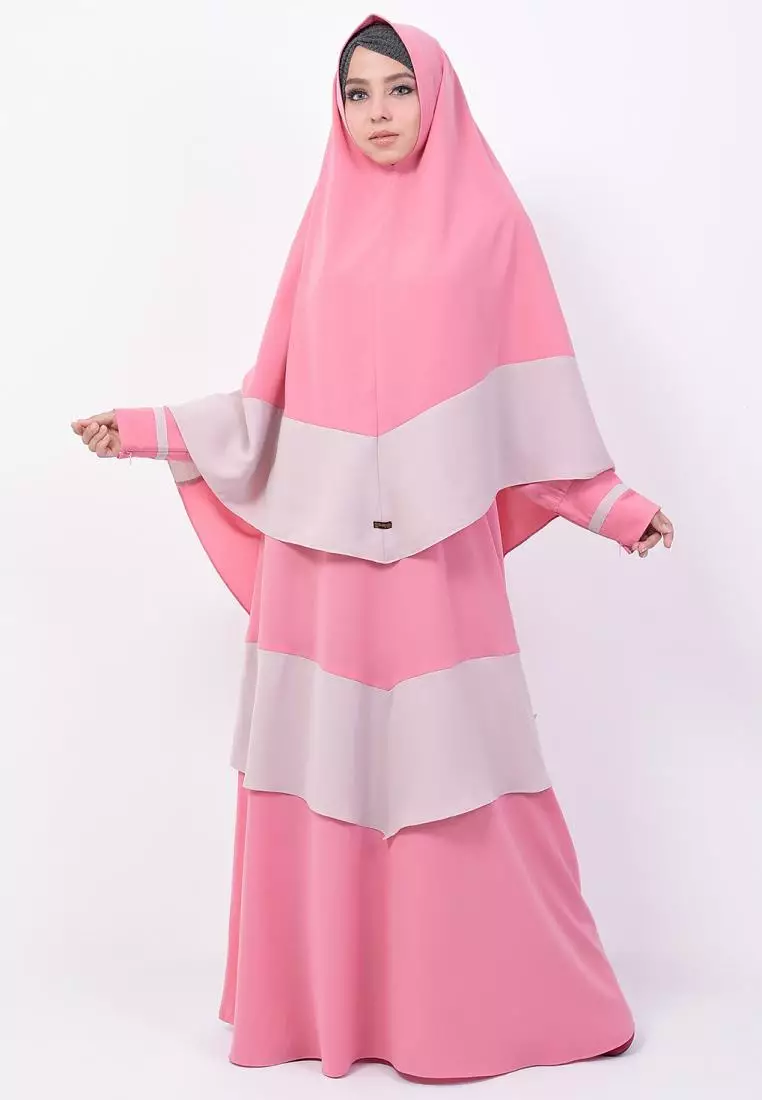 Queenza Baju Gamis Wanita Zayidan Fatimah - Pink