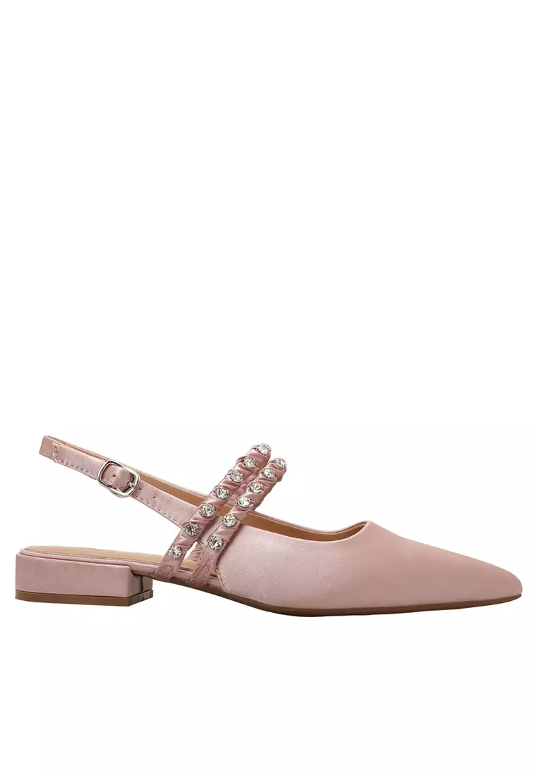 Discount on Twenty Eight Shoes  shoes - SKU: 2.5CM Rhinestone Strap Slingback Heel TE578-29