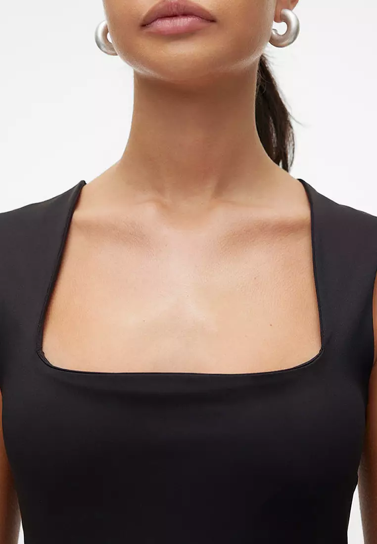 Sleeveless Square Neck Top