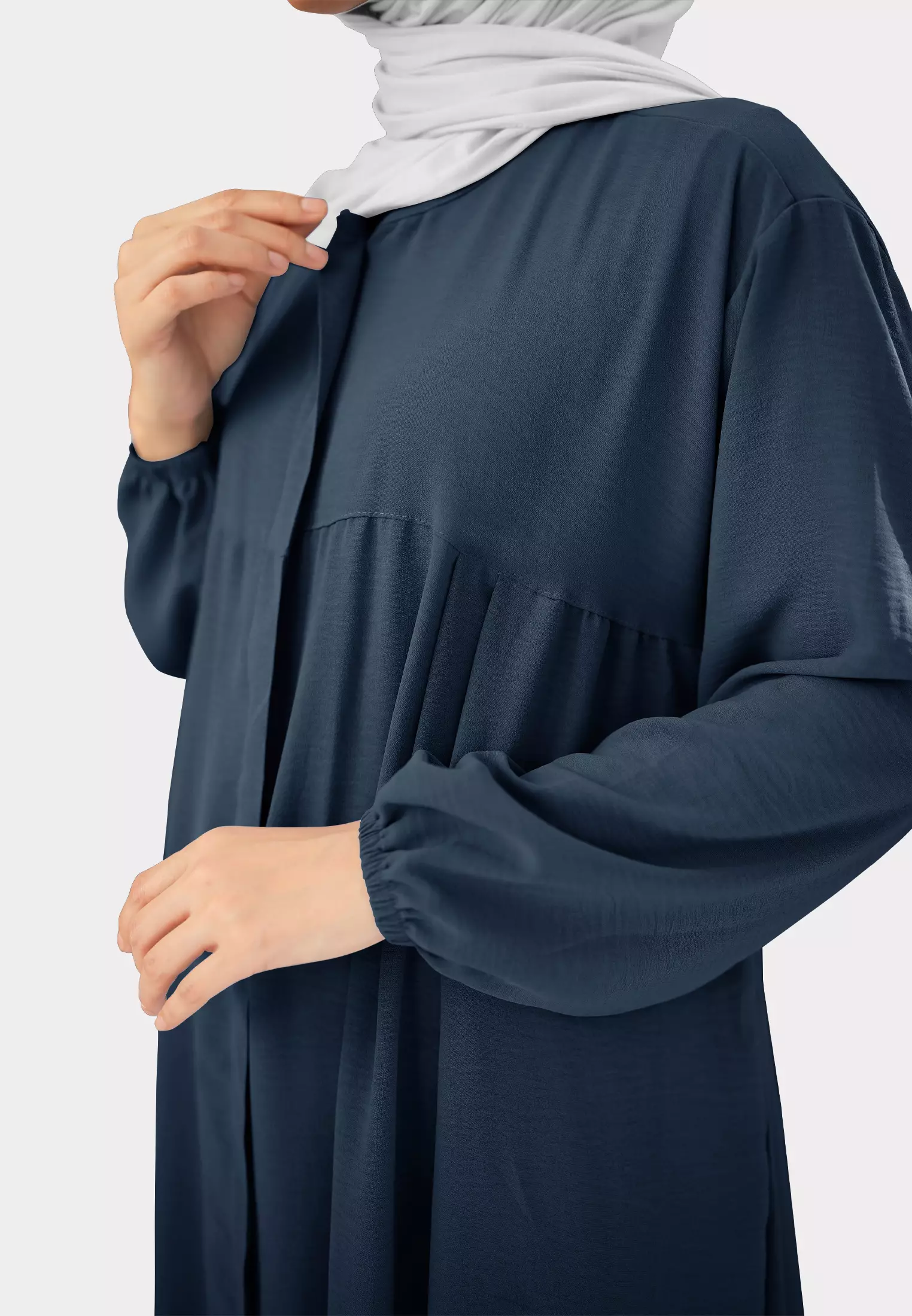 Cotton Bee - Keana Gamis | Dress Loose | Long Dress Wanita - Estate Navy