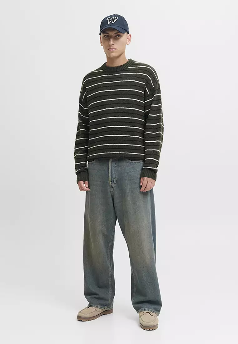 Buy Jack & Jones Stripe Crew Neck Knit Sweater 2026 Online | ZALORA