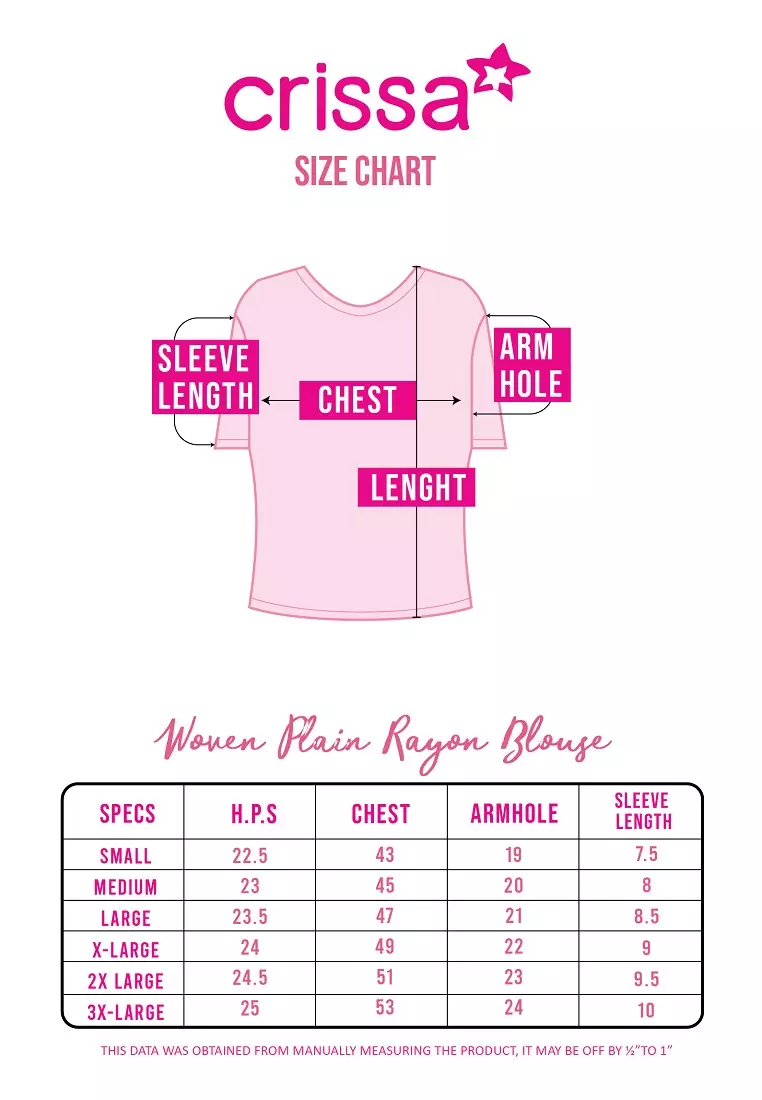 Woven Plain Rayon Short Sleeves Blouse