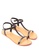 CARMELLETES black Flat T-Strap Sandals CA179SH32XPBPH_4