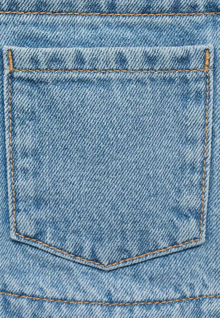 Frills Denim Dungarees