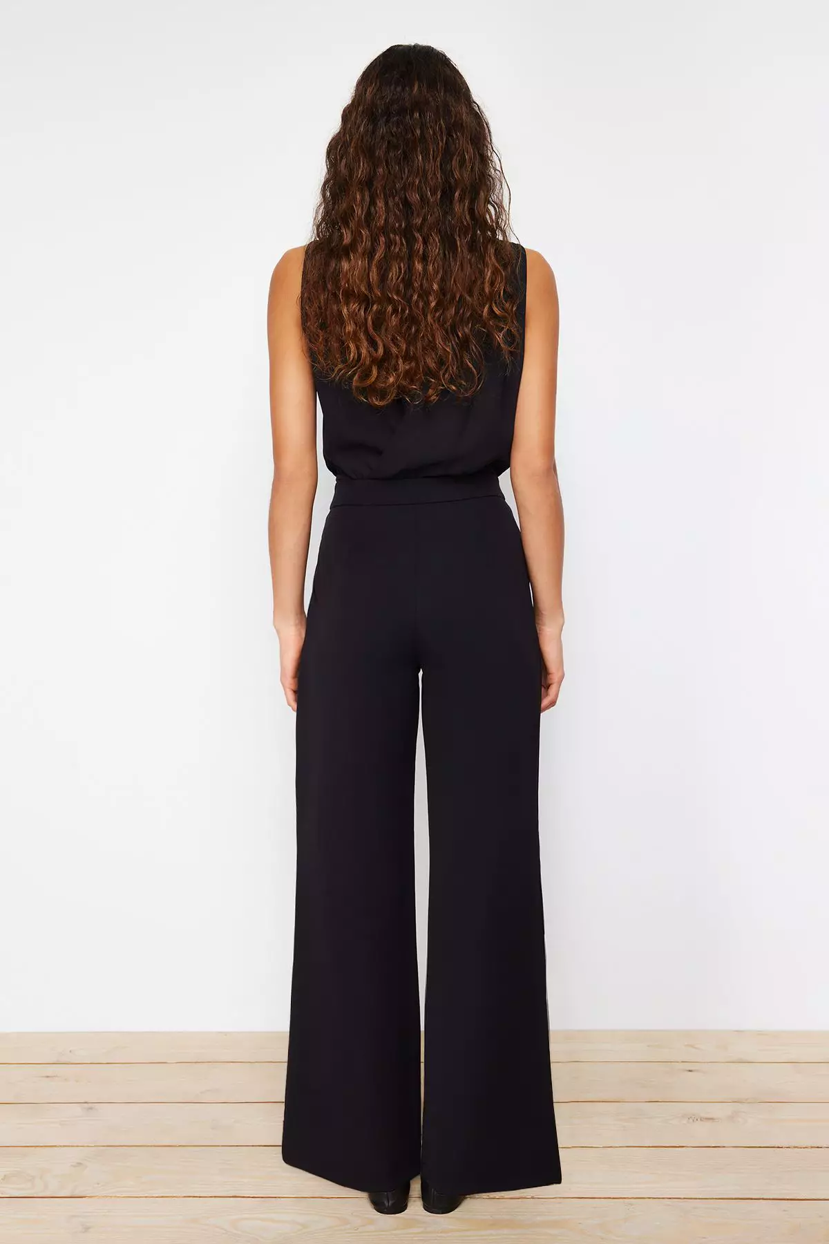 High Rise Straight Trousers