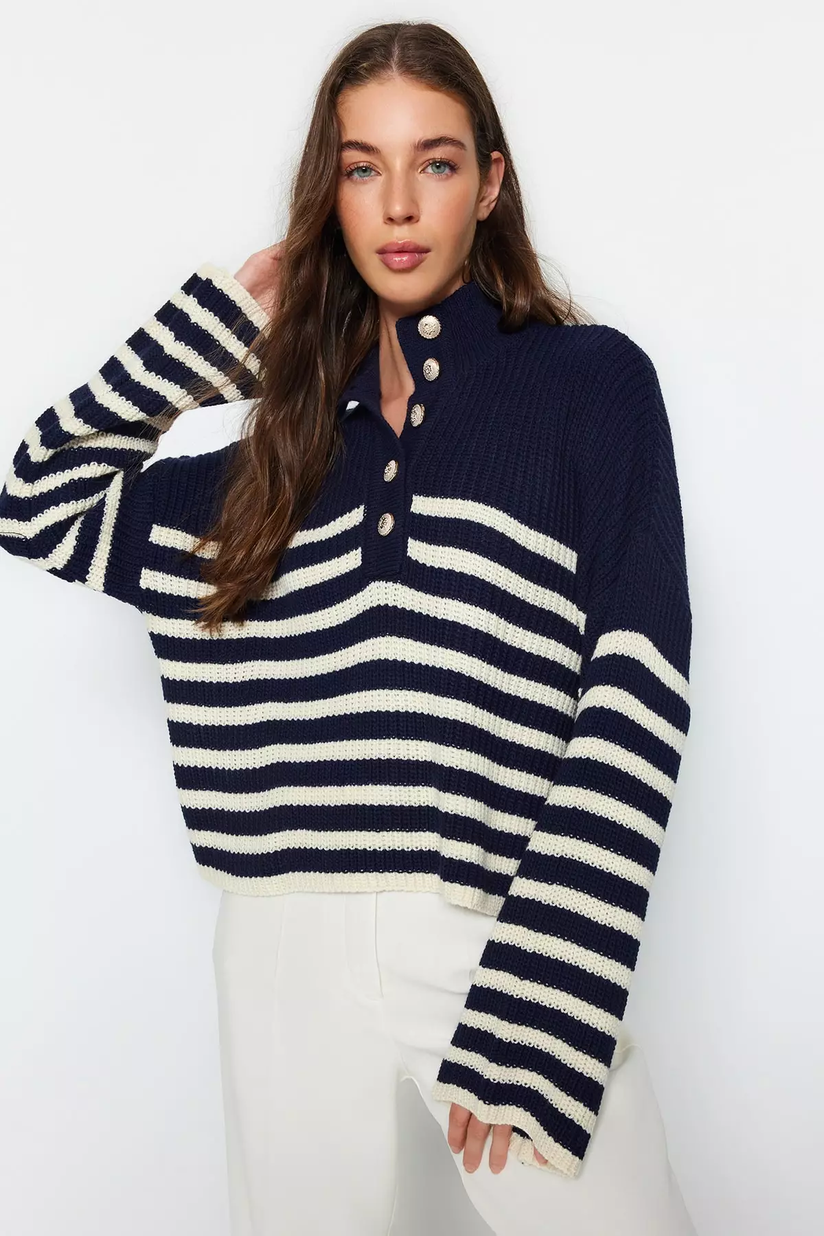 Striped Knit Sweater
