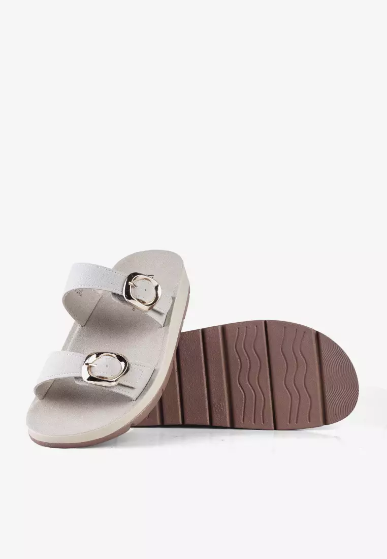 Sandal Slip on Wanita Casual Buckle Daily L.Aino 02