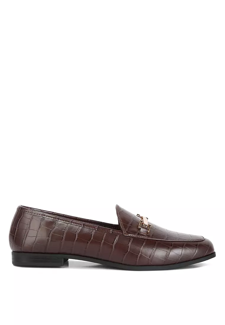 Discount on London Rag  shoes - SKU: Brown Smart Horsebit Loafers