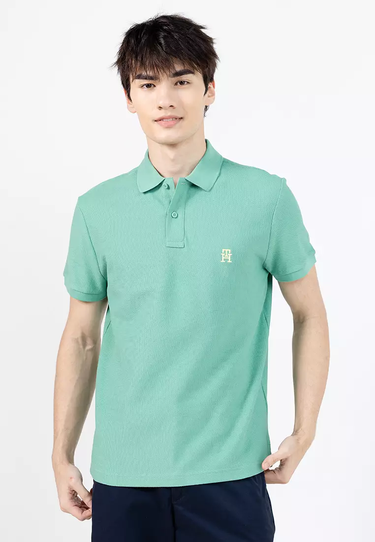 Monogram Logo Regular Polo Shirt - Th Mainline
