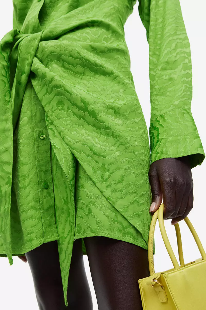 Tie-detail shirt dress