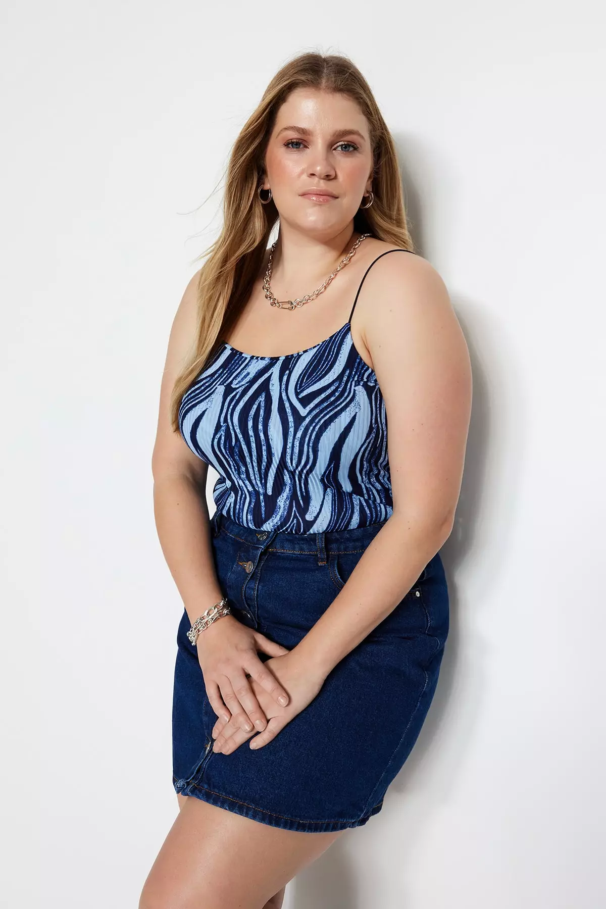 Buy Trendyol Plus Size Zebra Tank Top 2025 Online ZALORA