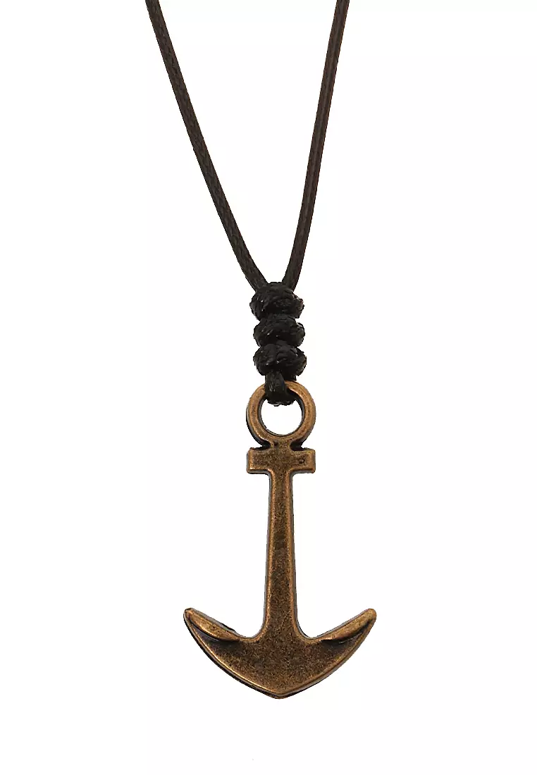 Bembs Necklace Fashion Pria Wanita Motif Jangkar Material Iron ORIGINAL