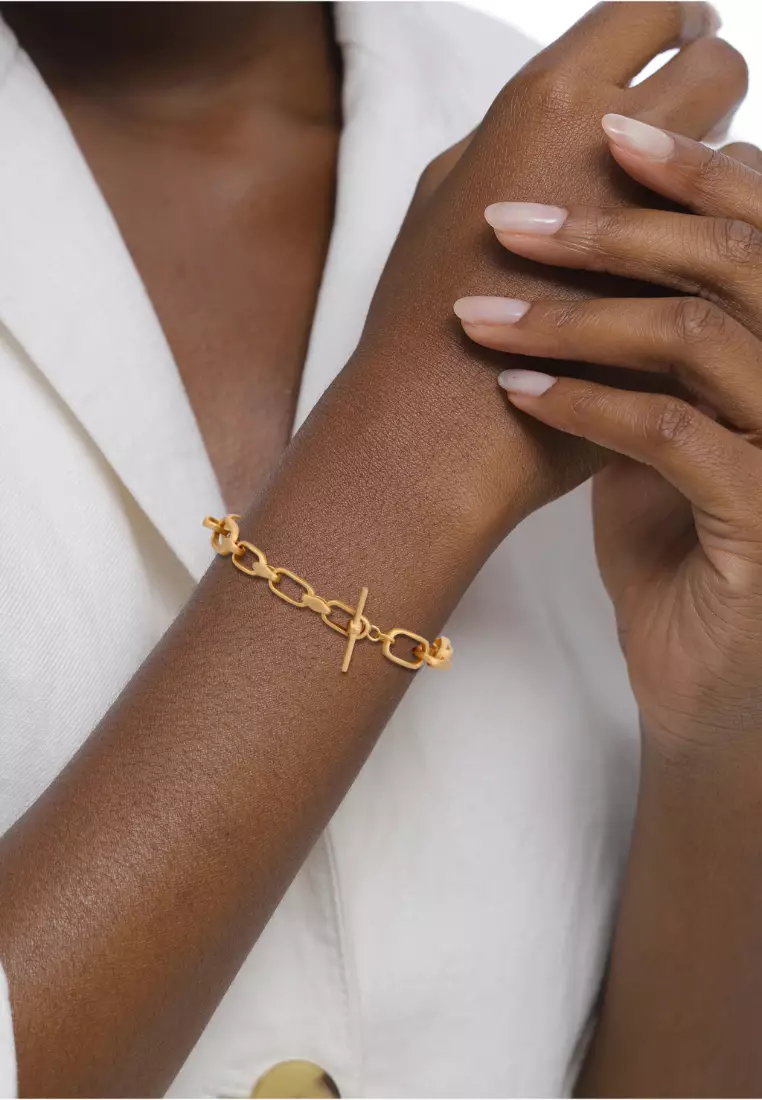 Bracelet Basic Link Chain Gold Plated