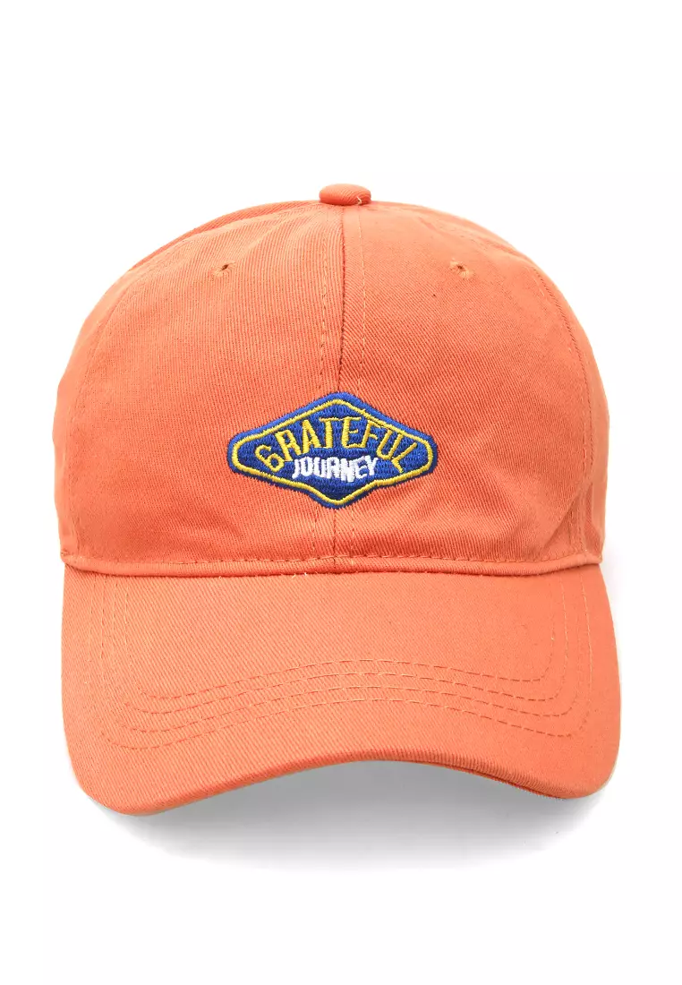 Jahari Aksesoris Fashion Pria Wanita Topi Baseball Kasual Logo Grateful Resizable Strap Material Cotton ORIGINAL - Orange
