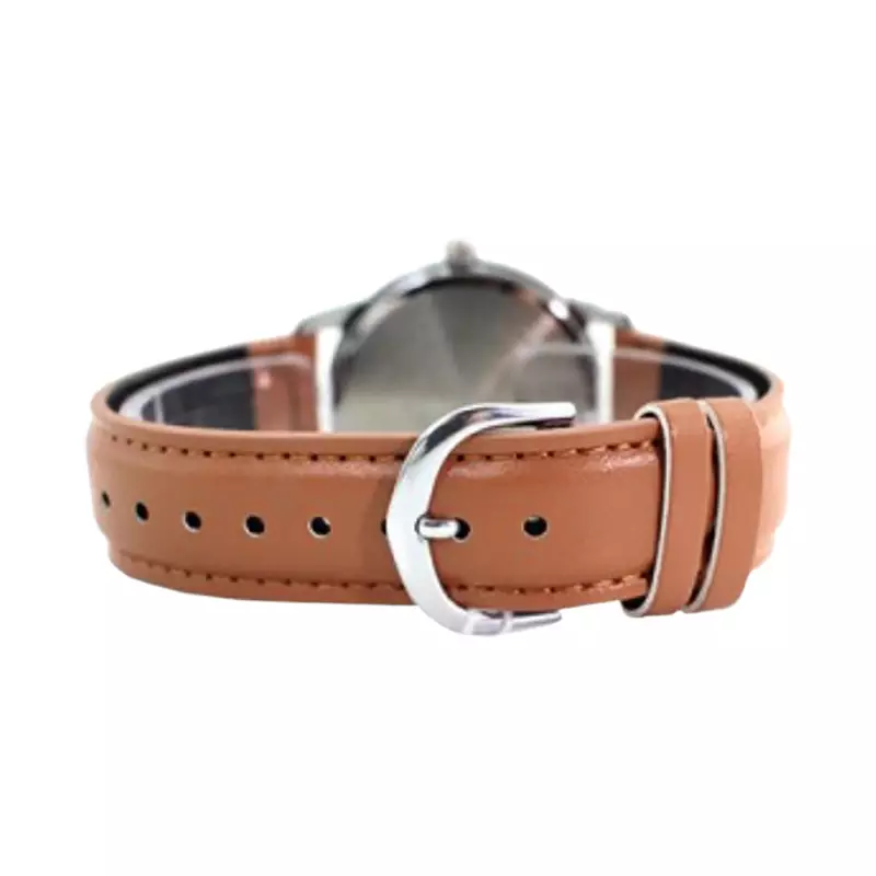 Jam Tangan Pria Analog Casio Standard MTP-V002L-5B3UDF MTPV002 MTP-V002L Tan Leather Band