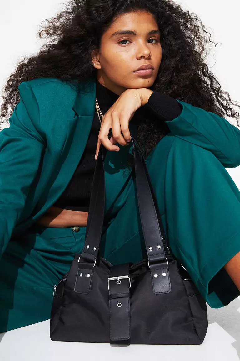 Nylon shoulder bag