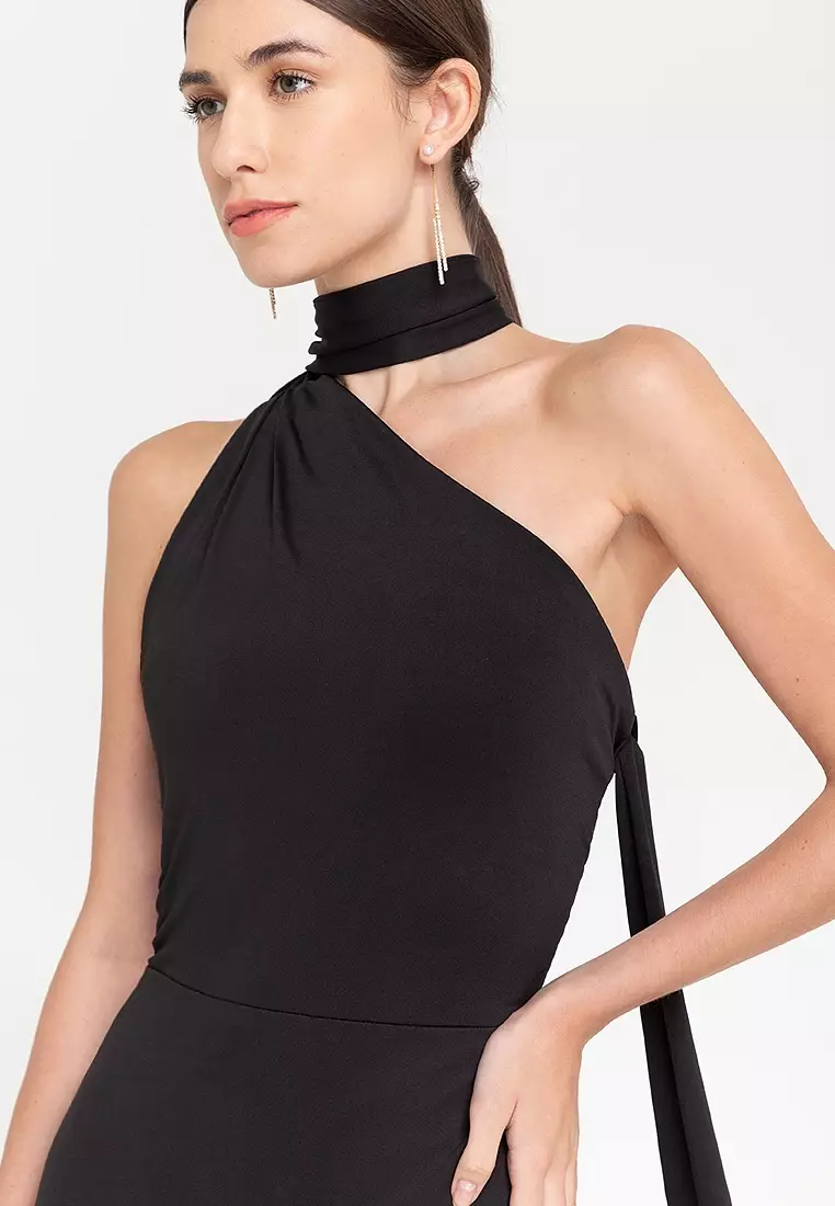 Vivienne One-Shoulder Backless Maxi Dress