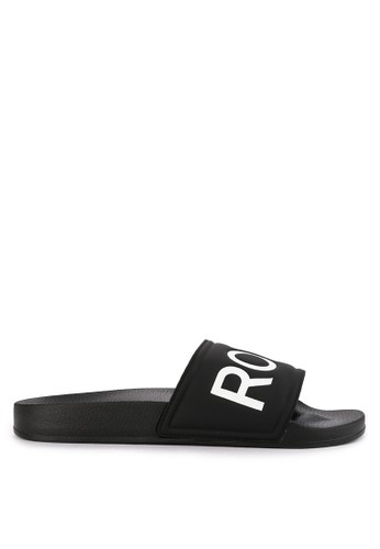 Roxy black Slippy II Sandals 011AESH3F2EE6DGS_1