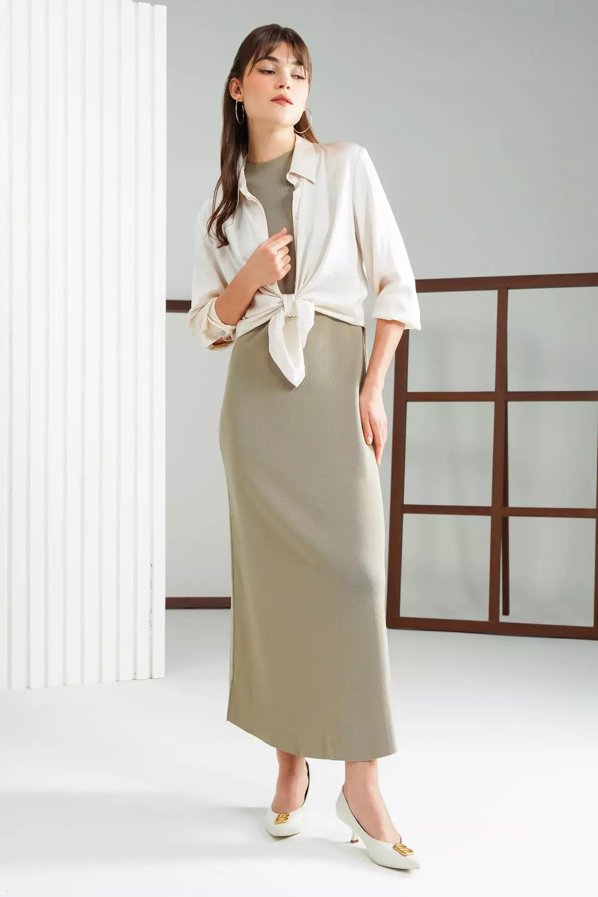 Benang Jarum - Jade Knit Dress - Affogato