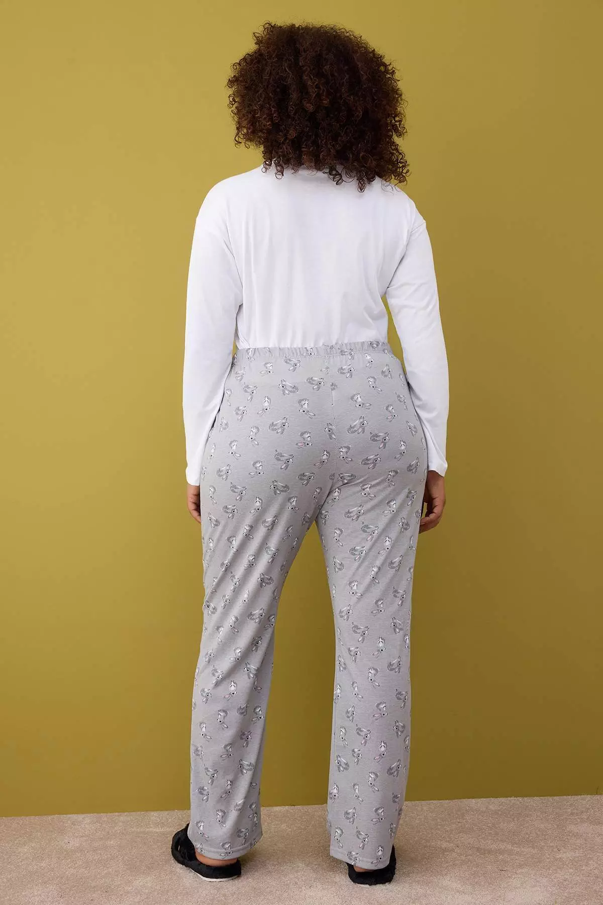 Gray-Multicolor 2 Pack Knitted Pajama Bottoms Tbbaw26Ia00003