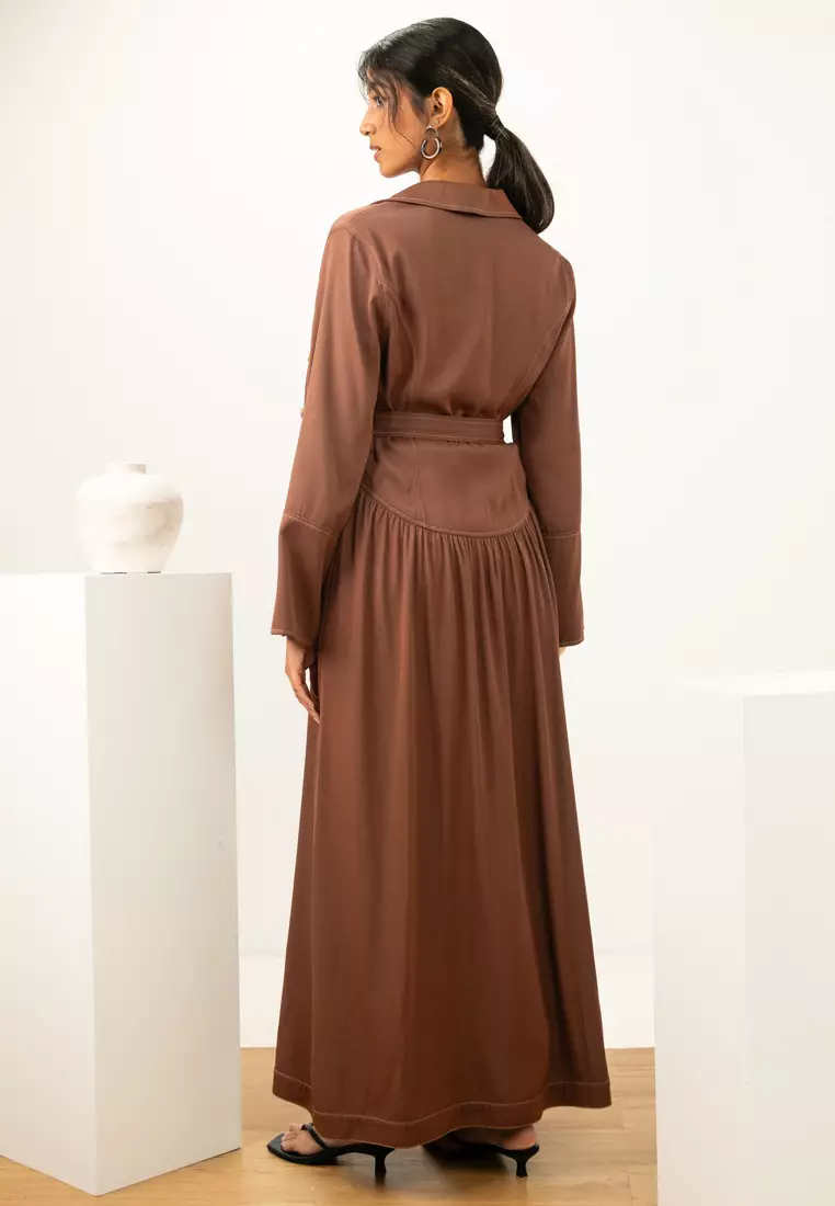 Rita Buttoned Denim Dress