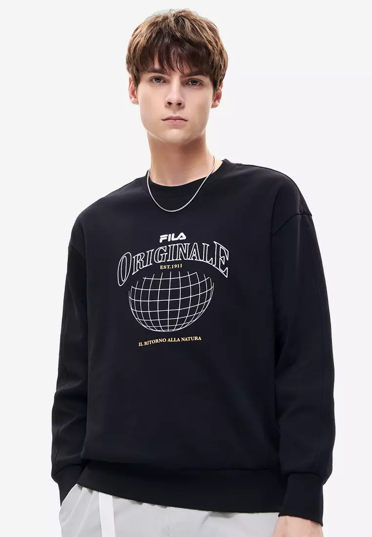 FILA Men s Embroidered FILA Logo Sweatshirt 2024 Buy FILA Online