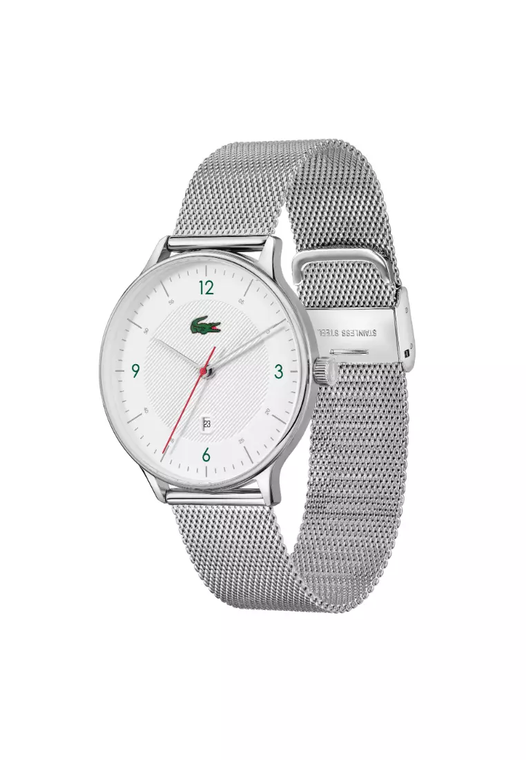 Mens white lacoste watch outlet